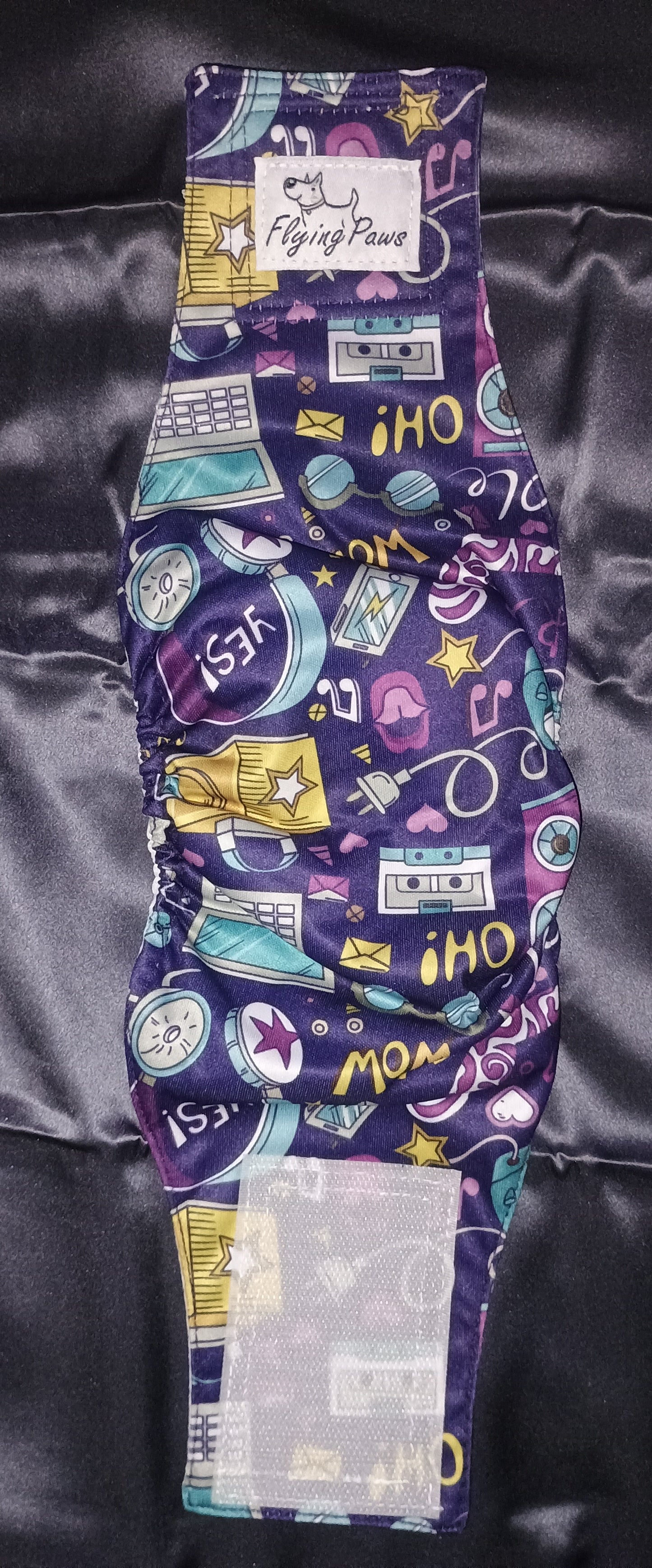 Male Dog Diapers Reusable High Absorbing Male Dog Wraps Washable Dog Diapers Male Small with Cute Patterns 5packs (S, 9” - 11” Waist) 10 PACK