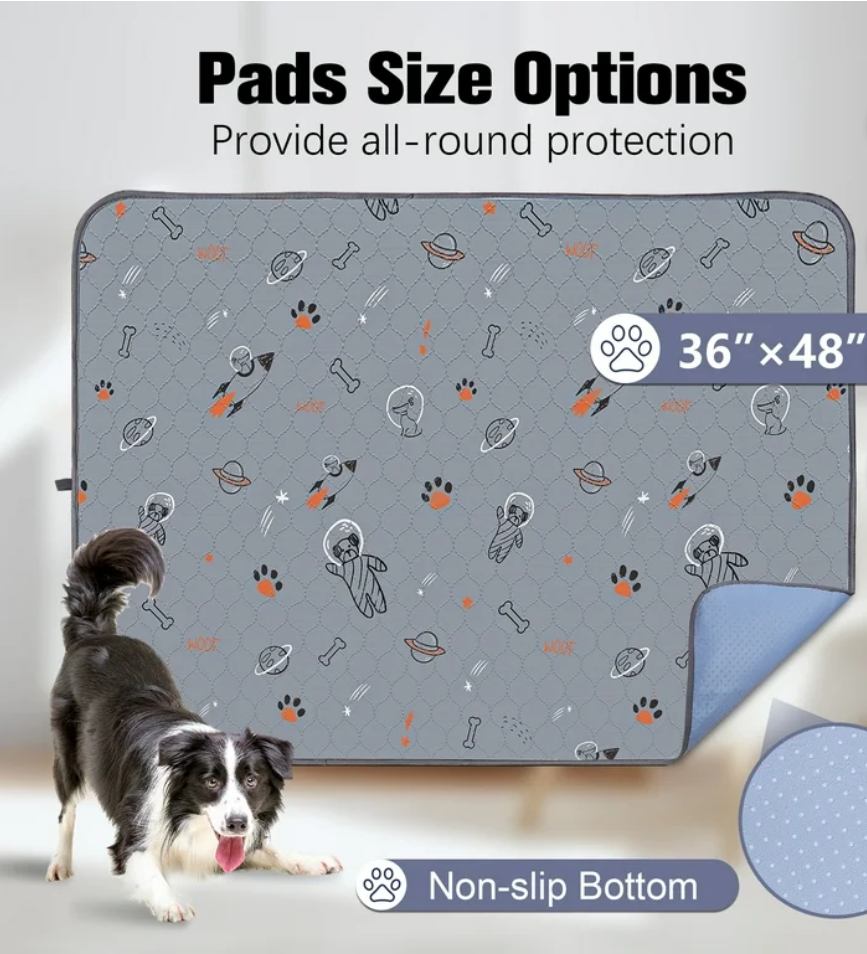 UPSKY Washable Pee Pads for Dogs, 2 Pack Puppy Pads 36" x 41” Reusable Pet Training Pads