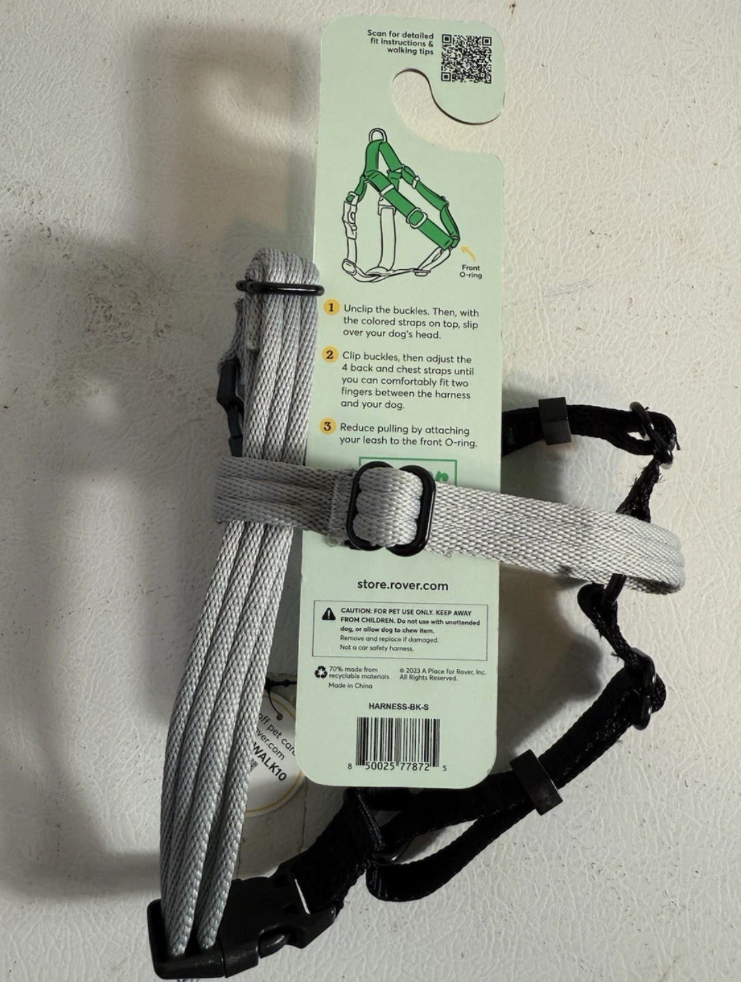 Rover gear Small dog harnes, better walk no pull harness for dog Size S