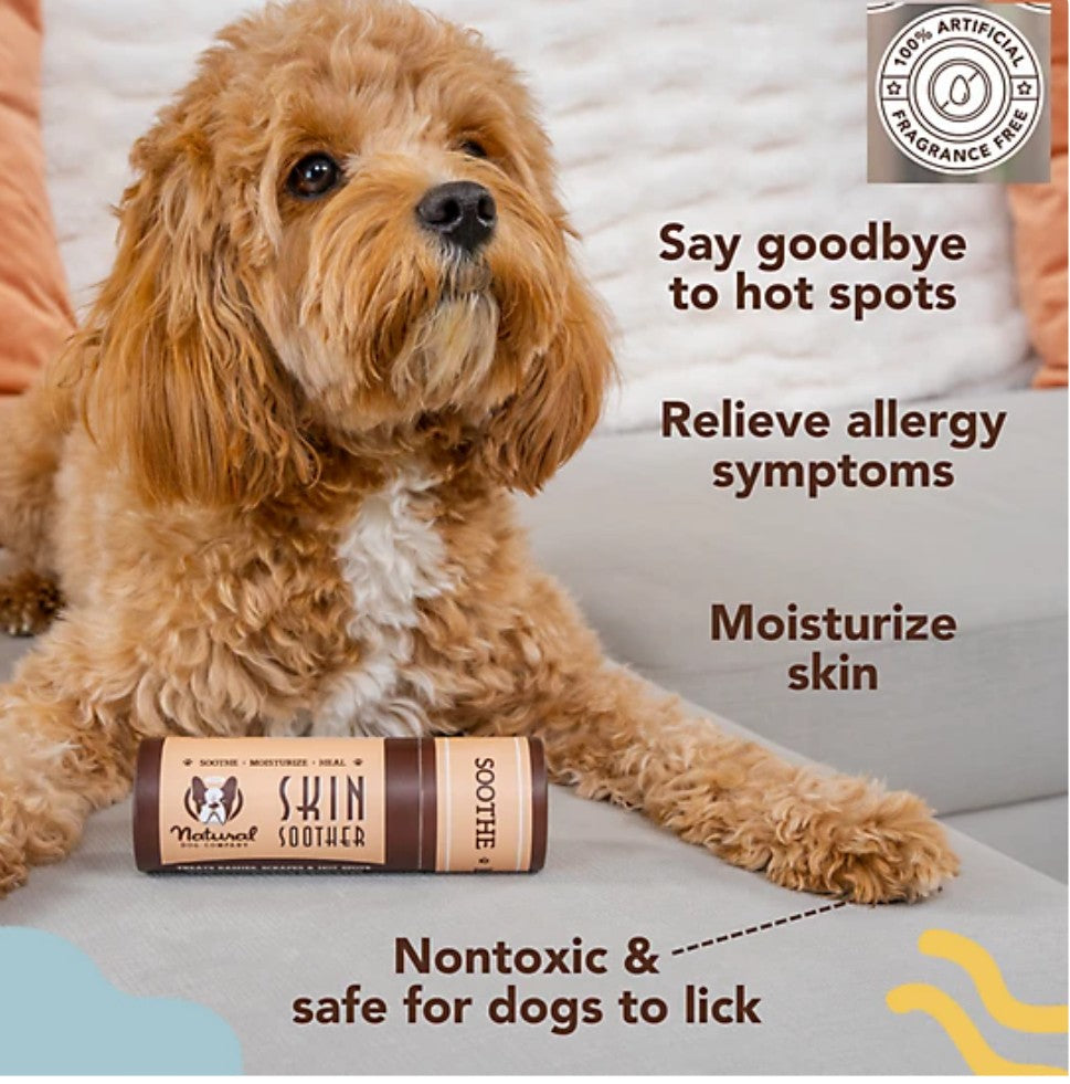 Natural Dog Company Skin Soother Stick for Dogs, 2 oz.