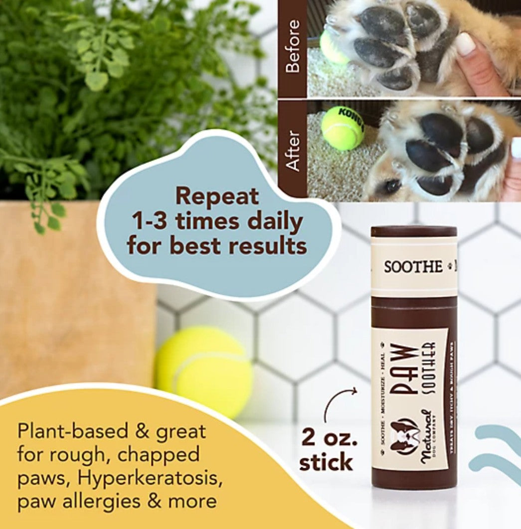 Natural Dog Company Paw Soother Stick for Dogs, 2 oz.