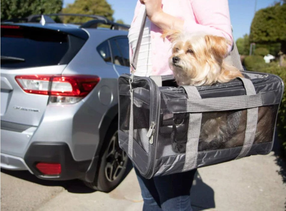 Sherpa's Pet Trading Company Original Deluxe Black Pet Carrier, Small
