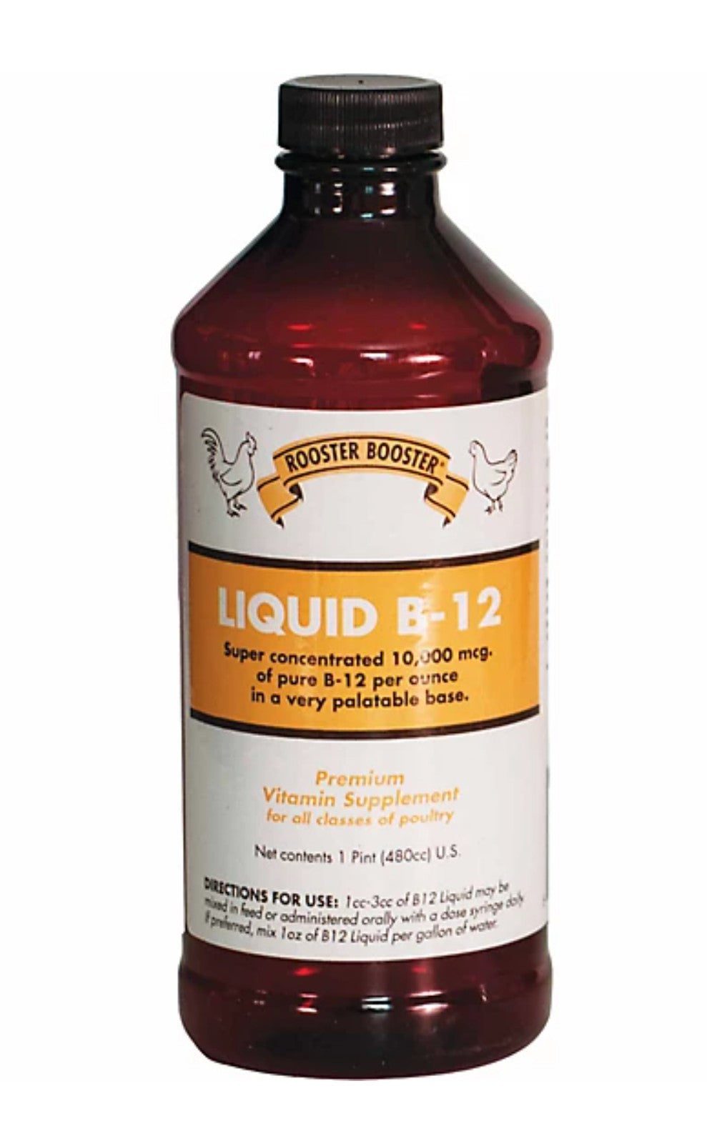 Rooster Booster Liquid B-12 Plus Vitamin K Chicken Supplement, 16 oz.