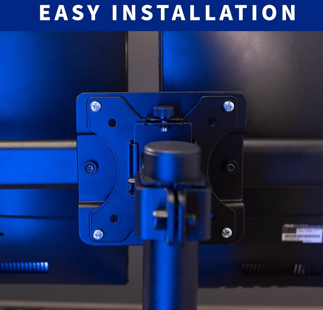 VIVO Dual VESA Bracket Adapter, Horizontal Assembly Mount for 2 Monitor Screens up to 27 inches, MOUNT-VW02A