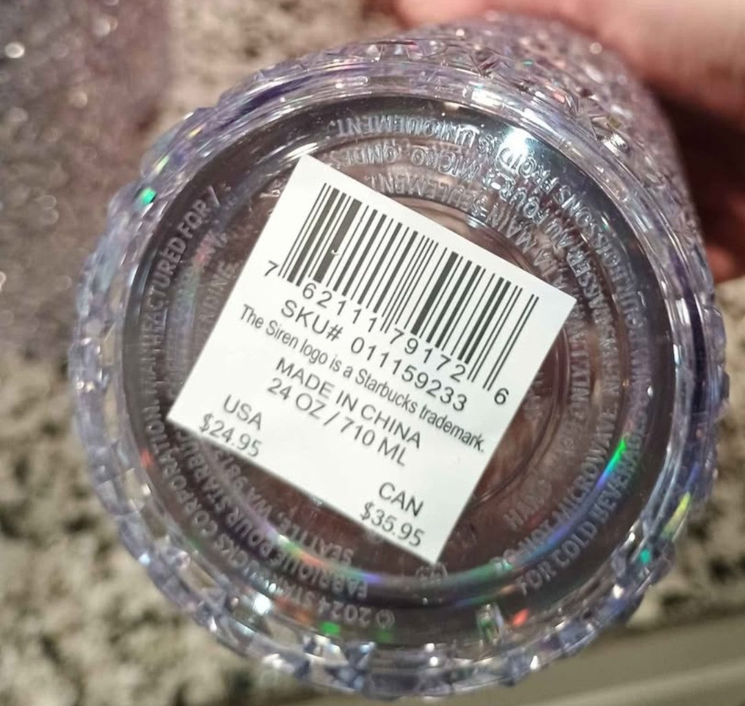 Starbucks 24 oz Iridescent Studded Cold Cup Tumbler with Straw – Venti