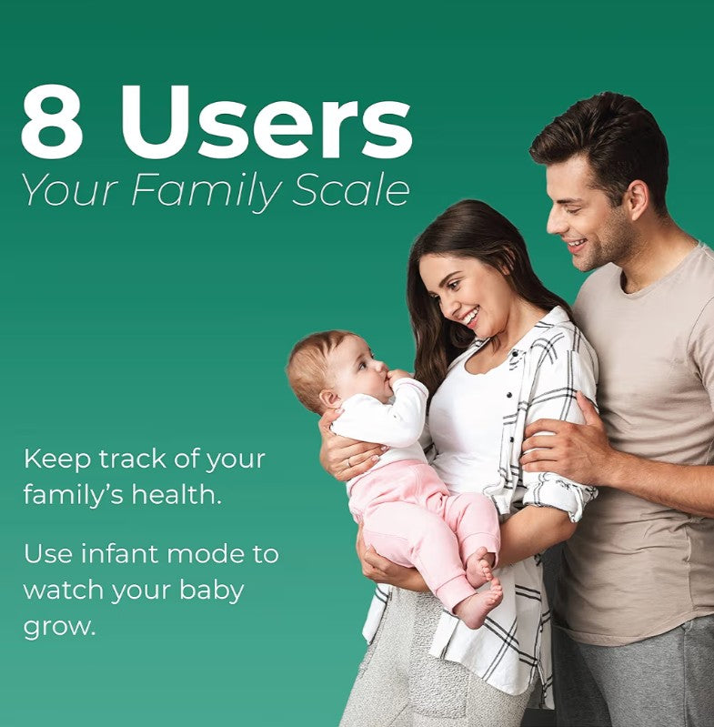 FitTrack Dara Smart BMI Digital Scale - Measure Weight and Body Fat - Most Accurate Bluetooth Glass Bathroom Scale (White)