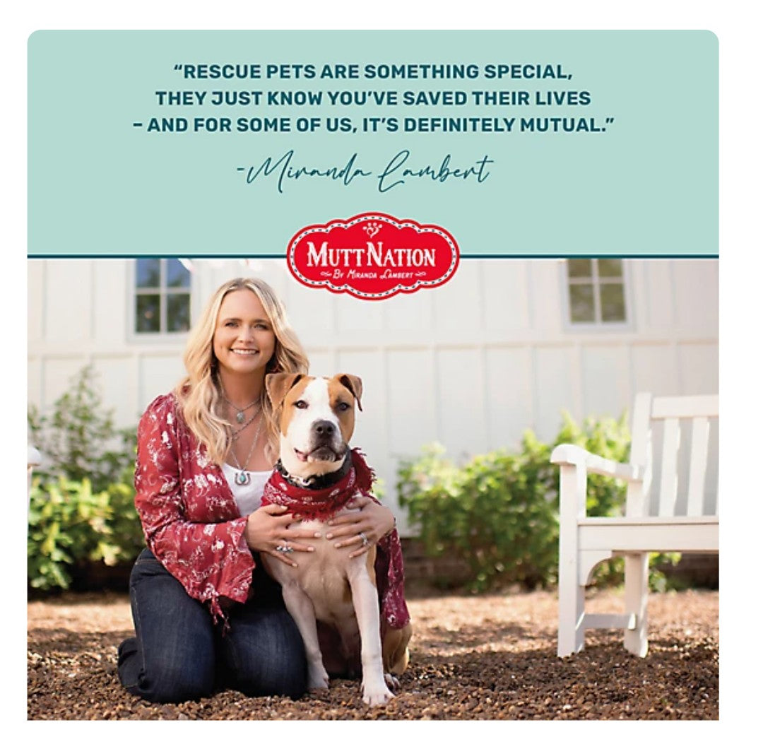 New!MuttNation Fueled by Miranda Lambert Adoption Pit Mix Plush Dog Toy