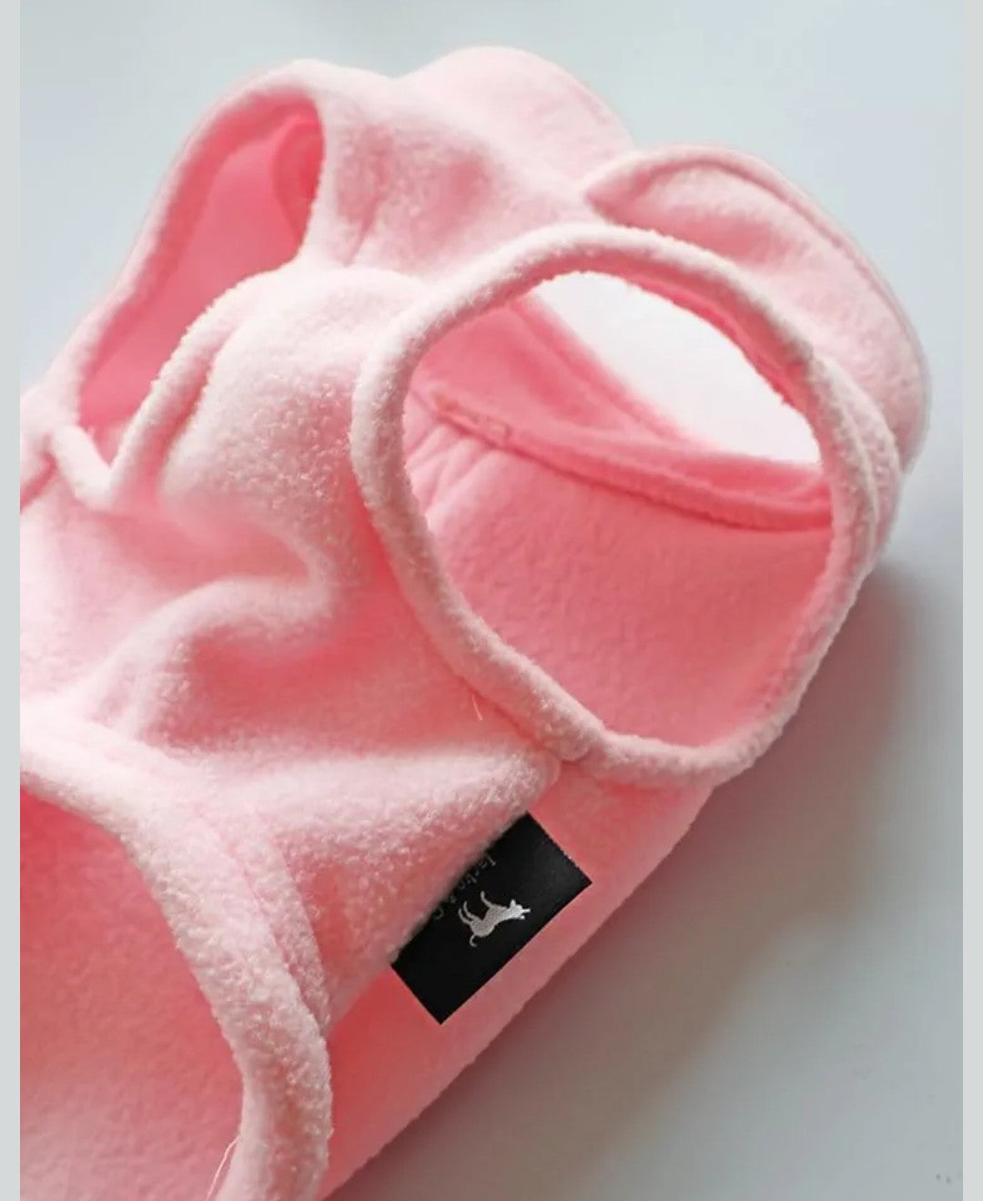 JACKO & CO - Fleece Vest Dog Sweater with Leash Ring - Soft, Warm & Lightweight Pullover Coat for Small & Medium Dogs, Puppies & Cats - Cozy Fall/Winter/Spring Pet Jacket (Pink Lemonade, XL 17-25lbs)