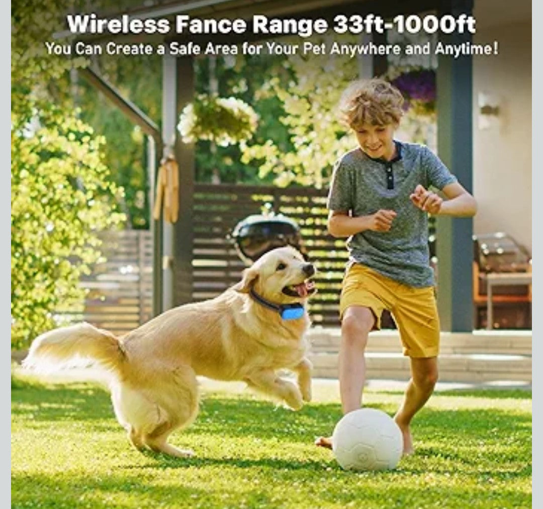 CPPSLEE Receiving Collar for Wireless Dog Fence, Model: TZ-F381, Rechargeable Dog Training Collar with 3 Training Mode, IPX7 Waterproof Training Collar