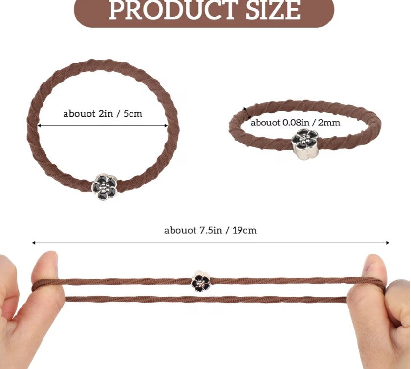 YONOY Boho Hair Tie Bracelets for Women, 20 Pcs 5 Styles Hair Elastics for Thin and Thick Hair/Pony Tails - No Damage