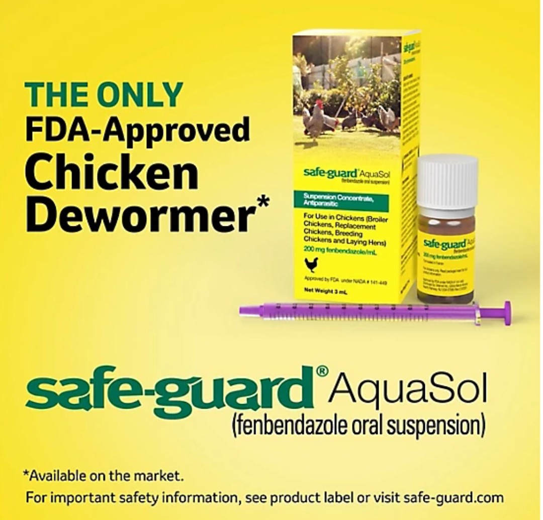 Safe-Guard Aquasol Dewormer for Chickens, 3 mL