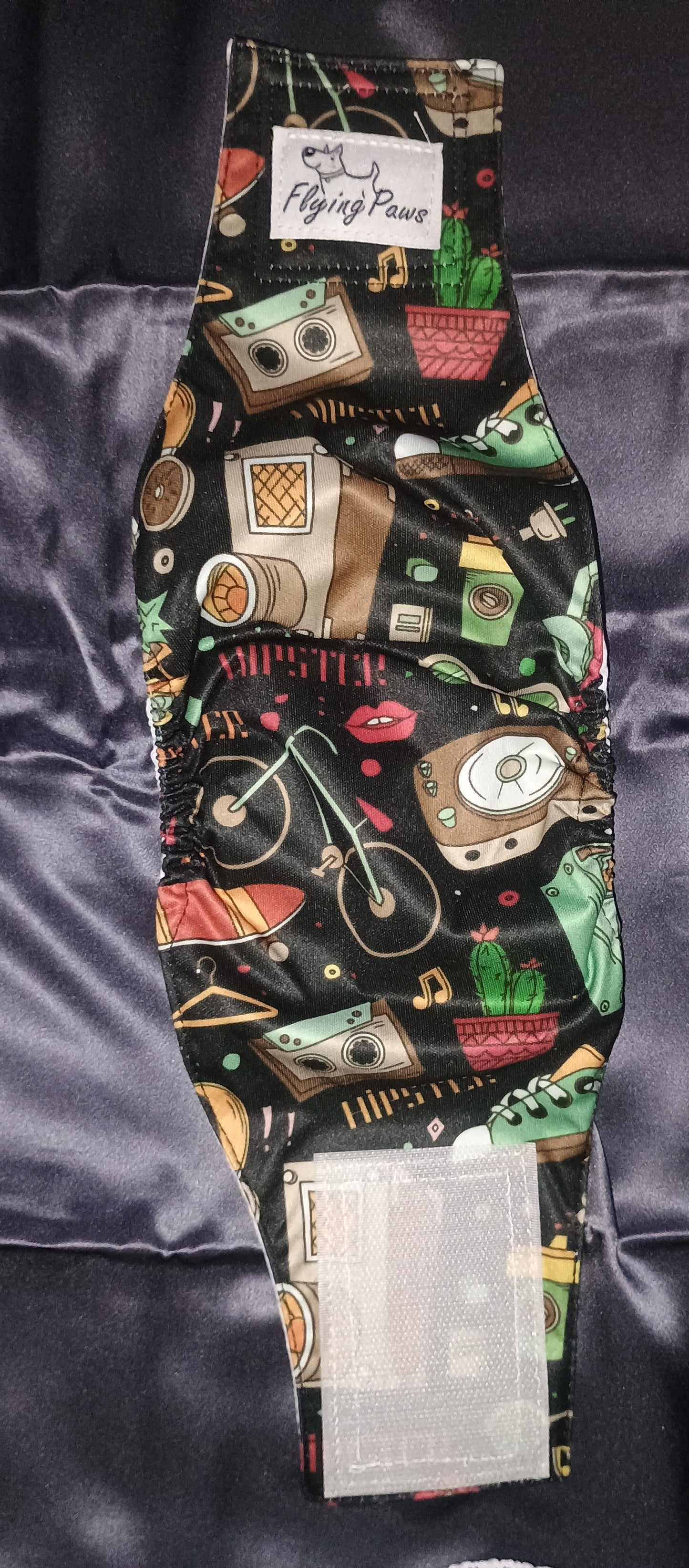 Male Dog Diapers Reusable High Absorbing Male Dog Wraps Washable Dog Diapers Male Small with Cute Patterns 5packs (S, 9” - 11” Waist) 10 PACK