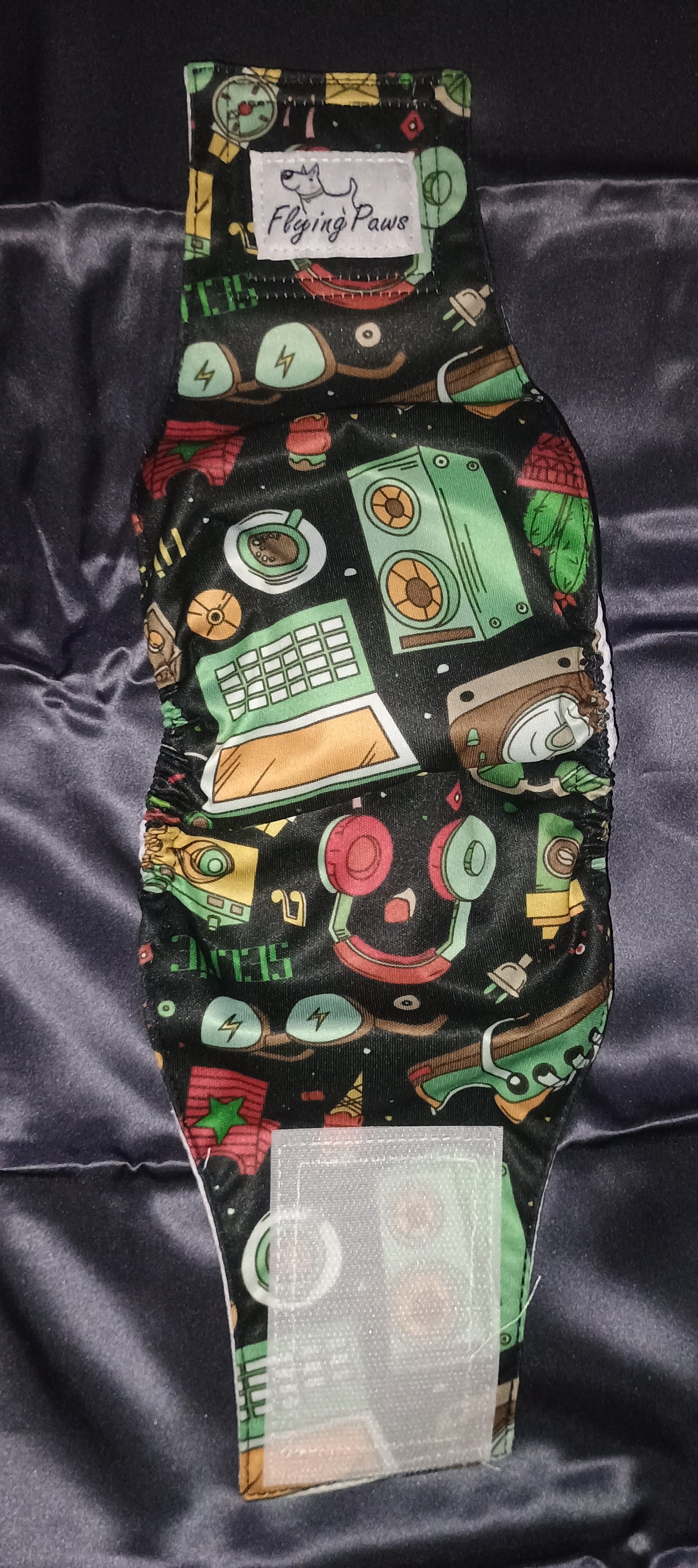 Male Dog Diapers Reusable High Absorbing Male Dog Wraps Washable Dog Diapers Male Small with Cute Patterns 5packs (S, 9” - 11” Waist) 10 PACK