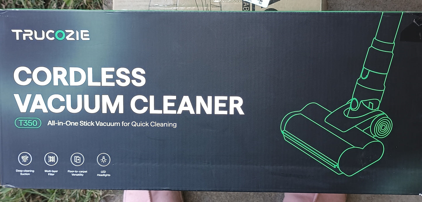 Trucozie 8-in-1 Lightweight Pet Stick Vacuum with 45mins Runtime (Black)