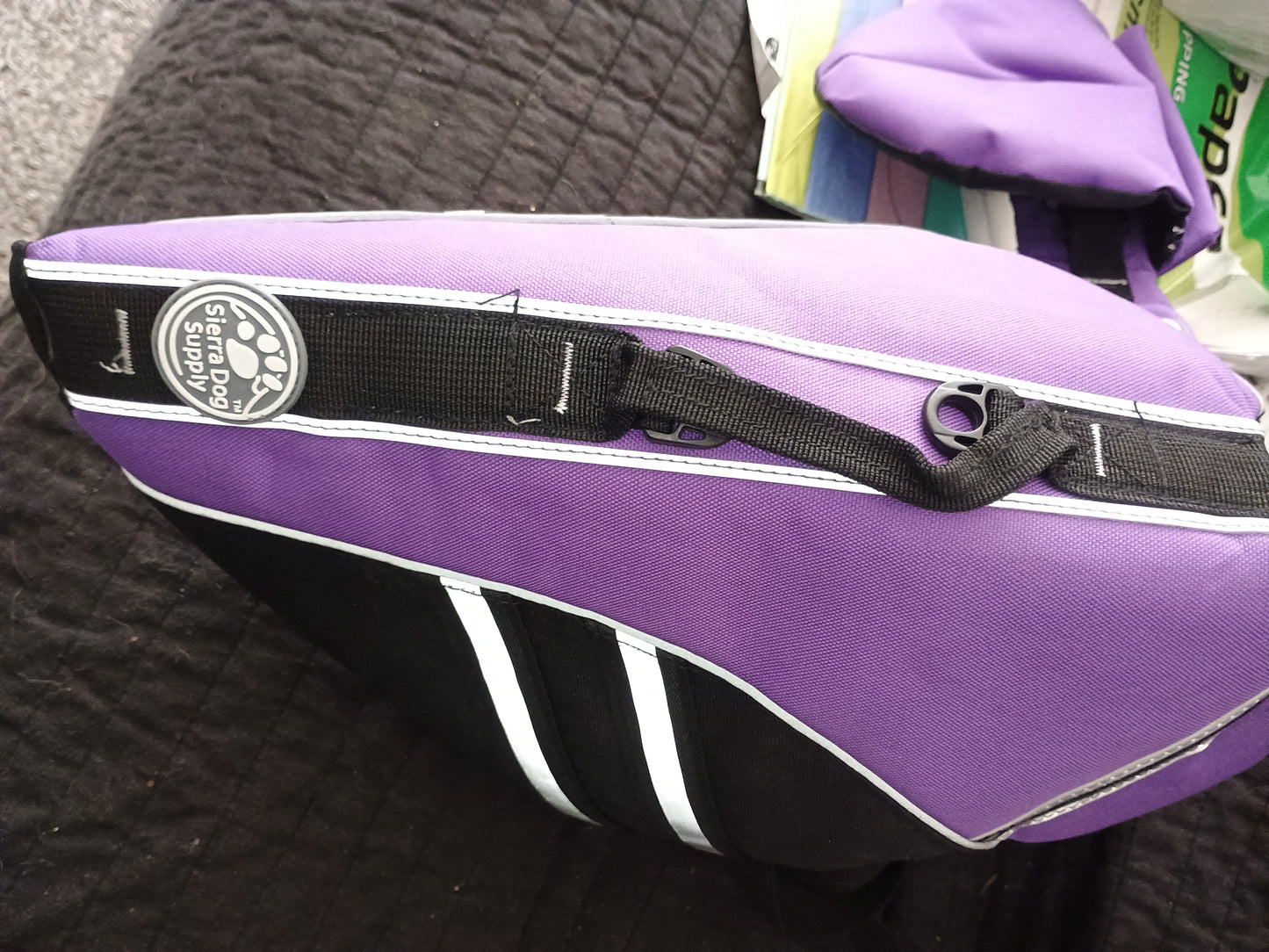 Big Dog Life Jacket Dog Swim Supplies Pet Swimwear Clothes Vest for Small Dog PURPLE