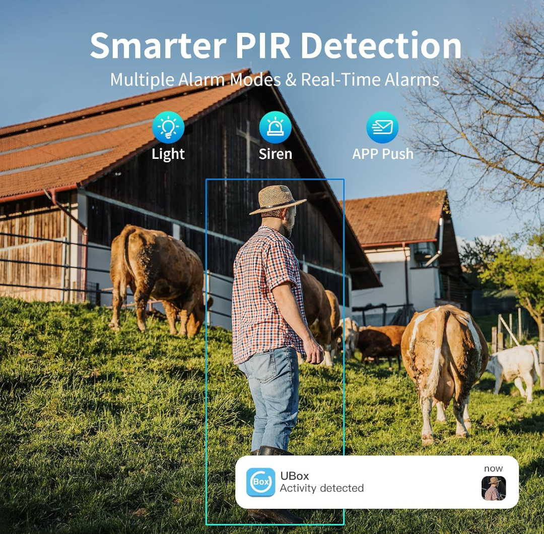 Oculveiw 4g Lte Pan Tilt Security Camera Battery Solar Powered 2 Cameras