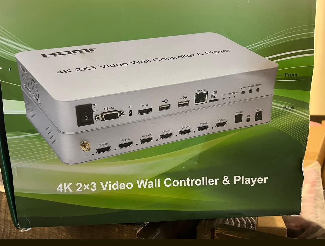 4K 2×3 Video Wall Controller & Player NEW