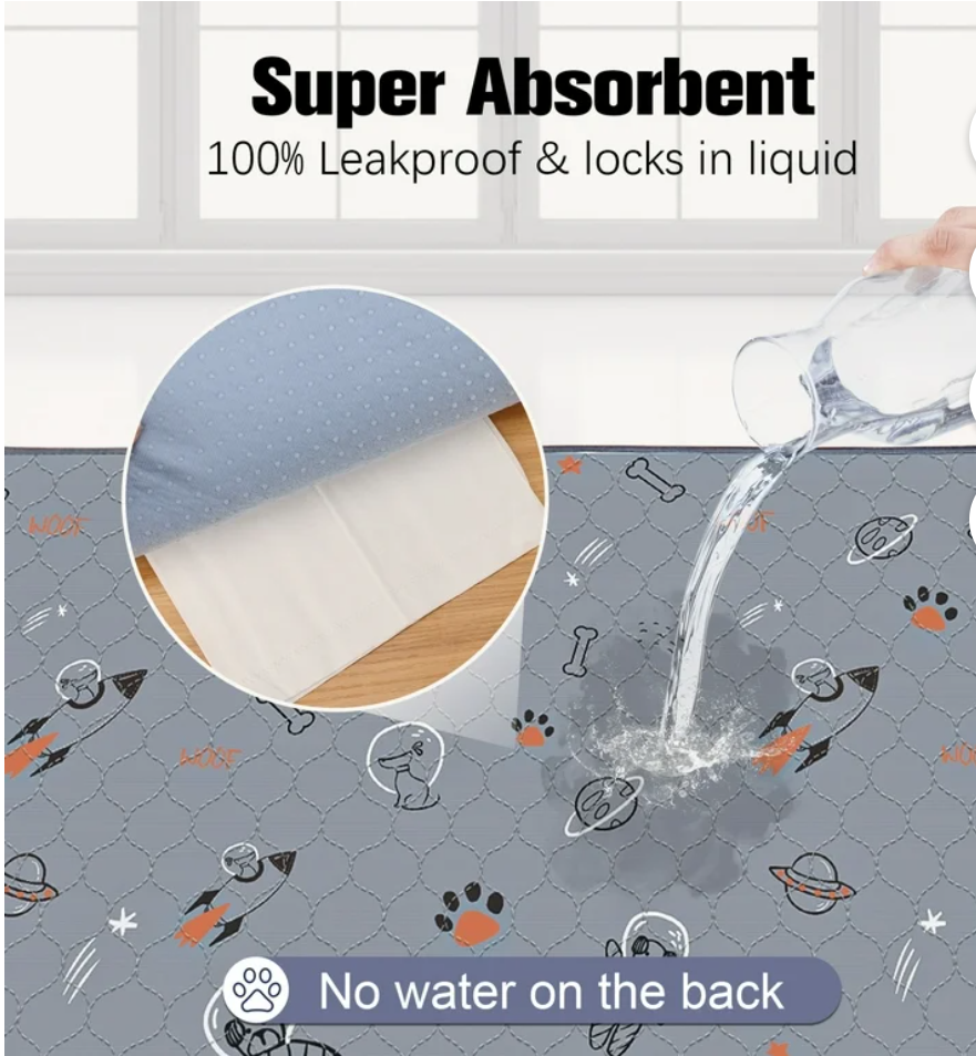 UPSKY Washable Pee Pads for Dogs, 2 Pack Puppy Pads 36" x 41” Reusable Pet Training Pads