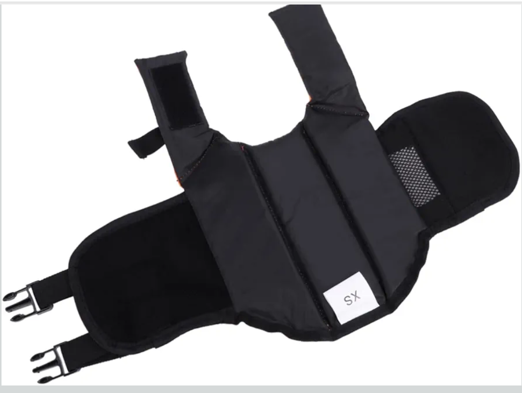 Mikikit PET Life Jacket for Dogs Adjustable Buoyancy Preserver Reflective Vest Lightweight and Sturdy XS Size (Orange)