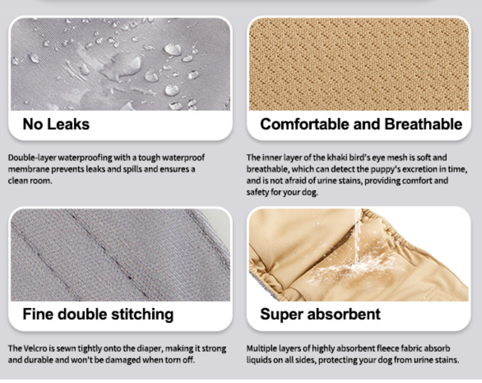 Washable Dog Diapers Male Reusable, Premium Belly Bands for Male Dogs, Pack of 3, High Absorbing Extra Large Male Dog Pee Wraps for Doggies in Incontinence or Excitable Urination and Training(XL)