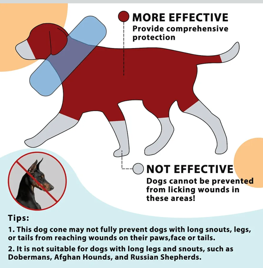 Crazy Felix Dog Donut Pillow Cone Collar Alternative After Surgery Soft Cone to Stop Licking Inflatable Dog Head Collar for Small Medium Dogs Bulldog Pug