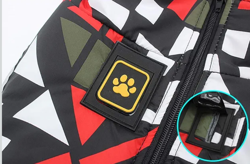 Pet Coat Dog Waterproof Vest Jacket Reflective Cold Weather Coat Plaid Warm Winter Costume for Small Medium Large Dog (4XL, Blue)