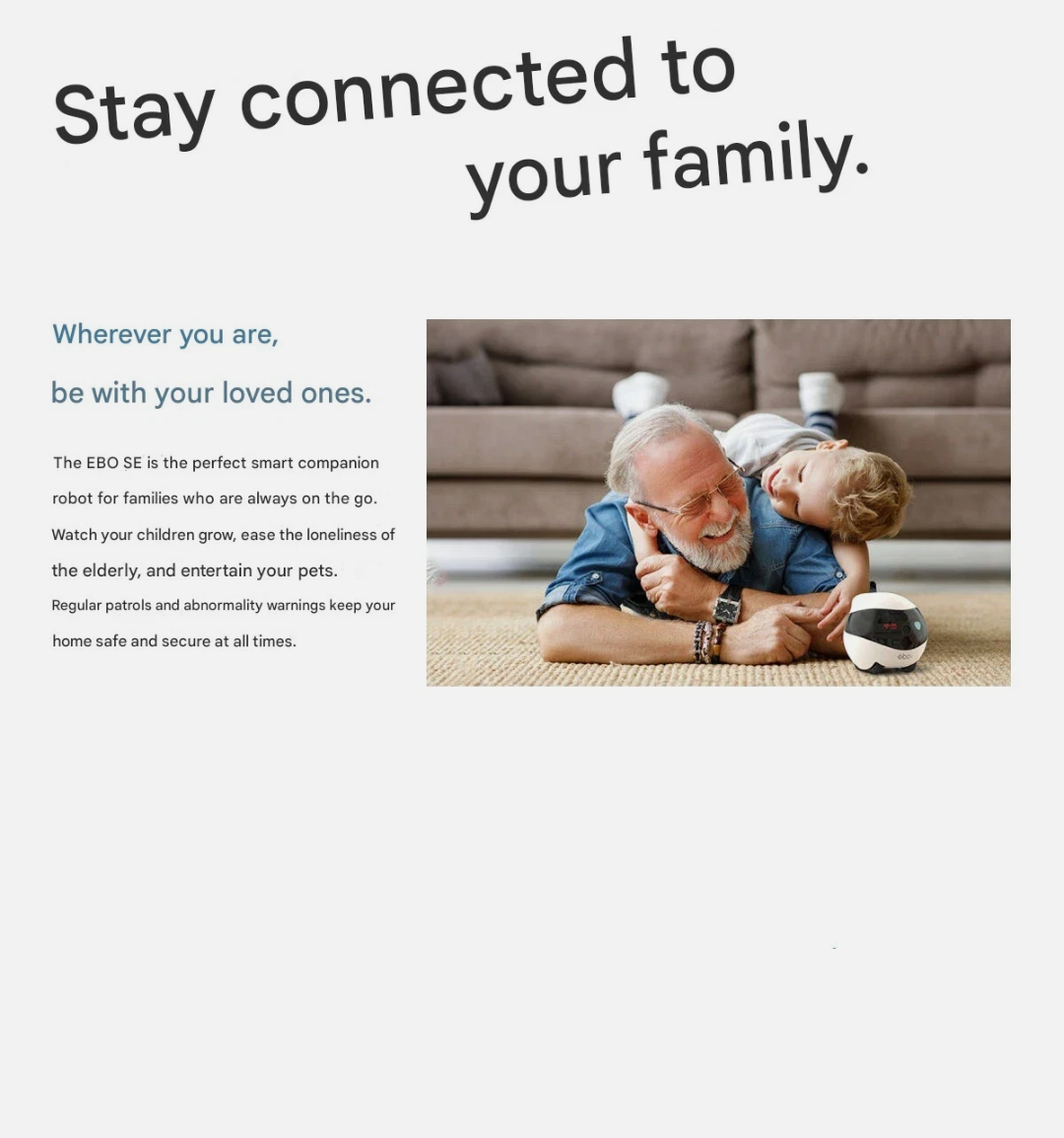 Enabot EBO SE Moving Security Camera Smart Home Wireless Surveillance Robot