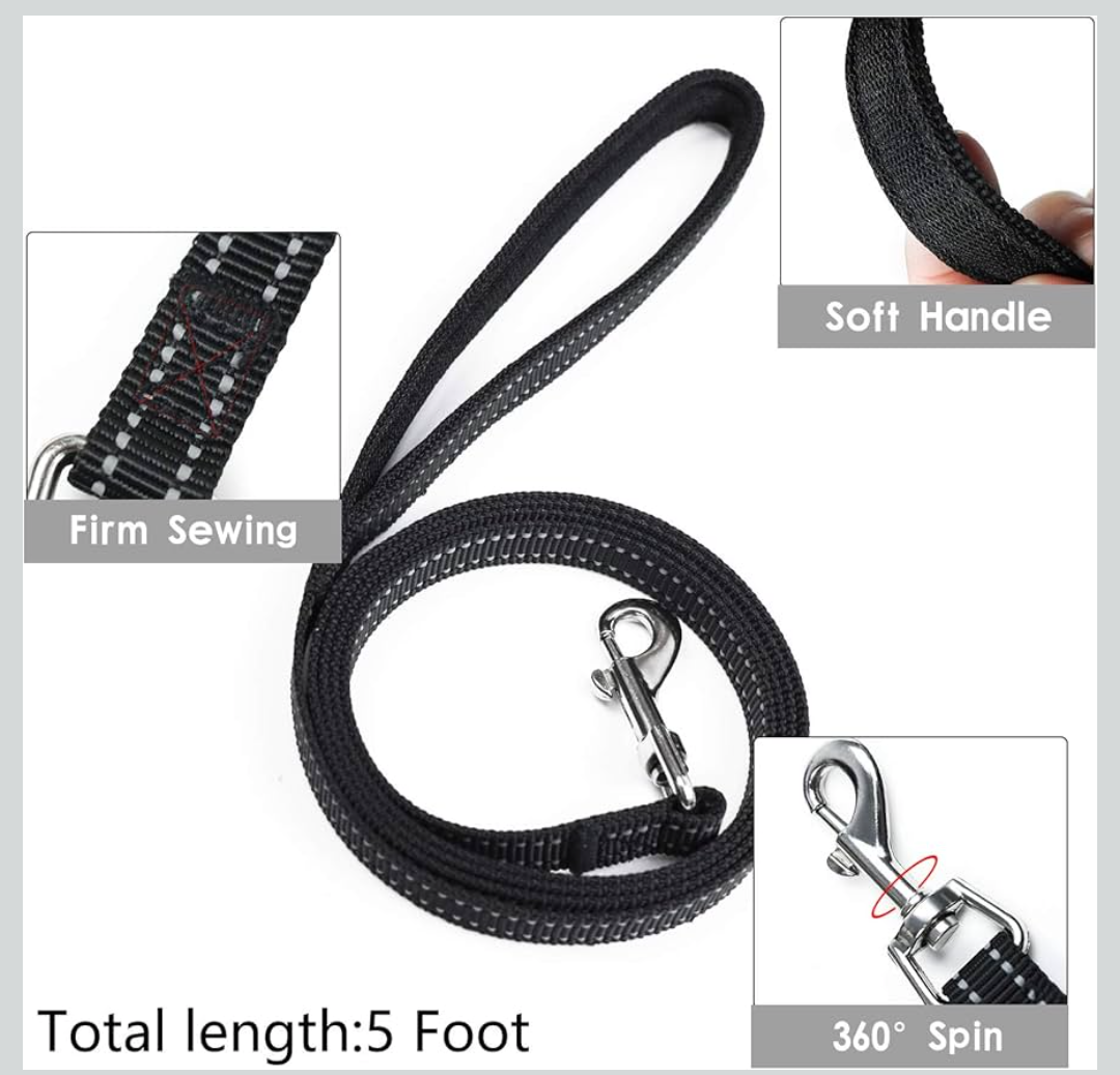 YIMEIS Dog Harness and Leash Set, No Pull Soft Mesh Pet Harness, Reflective Adjustable Puppy Vest for Small Dogs, Cats (S, Blue)