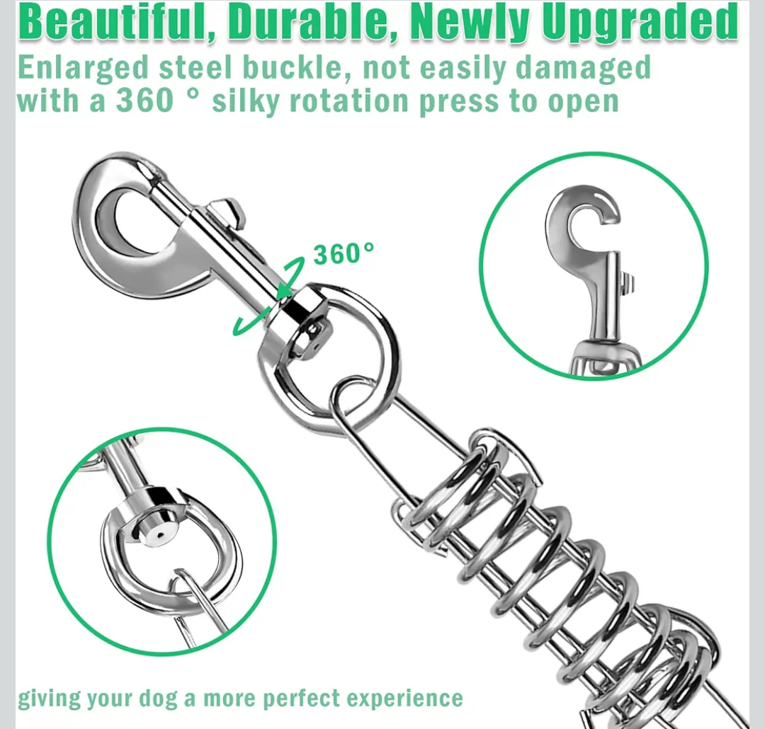 NAZOU 1/3 in Dog Leash for Small Medium Dogs 4ft 6ft 10ft 15ft Heavy Duty Dog Leash Two Color Slip Leash for Dog Training Long Leash for Dogs Outside Up to 90LBS