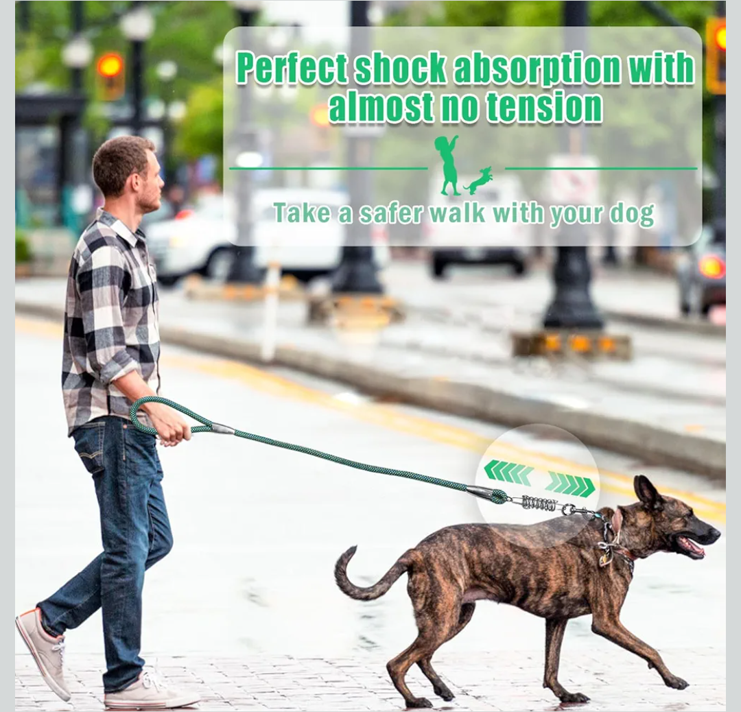 NAZOU 1/3 in Dog Leash for Small Medium Dogs 4ft 6ft 10ft 15ft Heavy Duty Dog Leash Two Color Slip Leash for Dog Training Long Leash for Dogs Outside Up to 90LBS