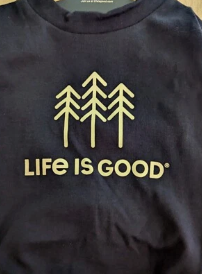 "Life Is Good" Dog Shirt Size Large