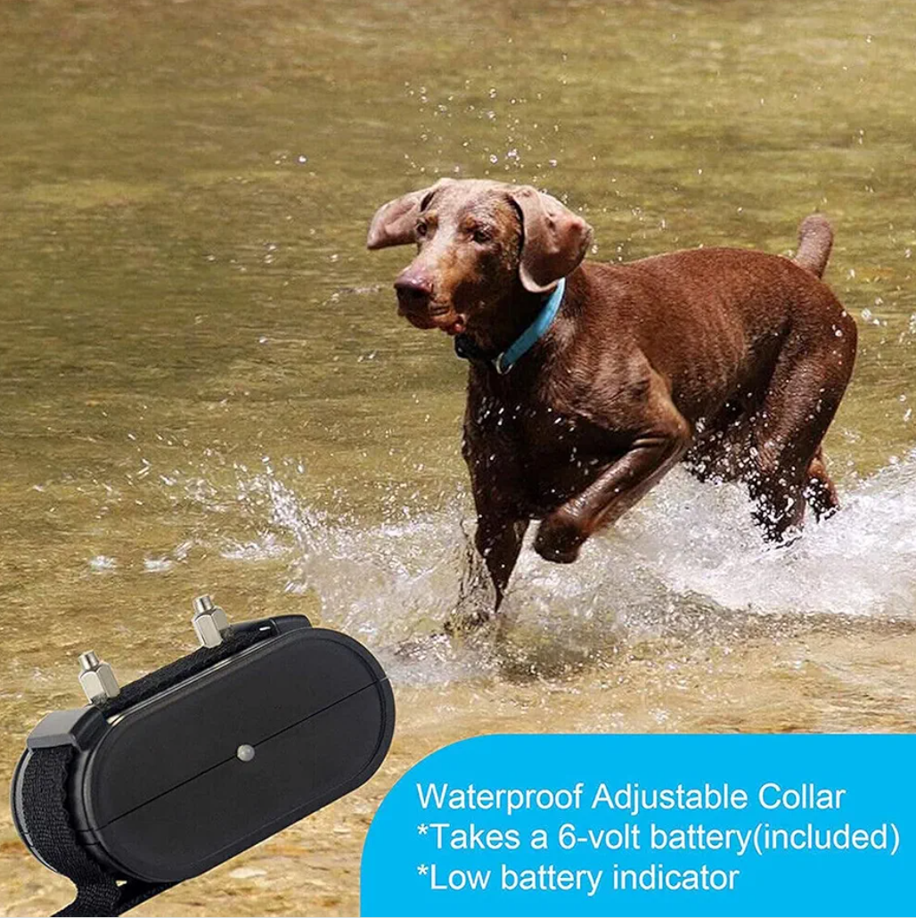 Electric Dog Fence Pet Containment System, Safe Effective, Shock Dog Fence with Waterproof Collar, In-ground Electric Pet Fence for Stubborn Dogs, Area-up to 5000 Square Meters,for1dog