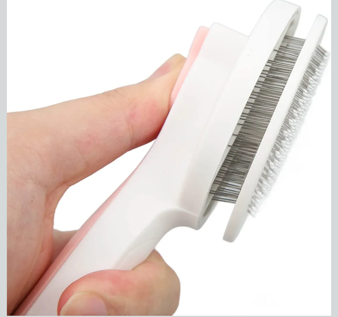 Cat Brush, Dog Shedding Brush Short Hair Dog Brush Dog Cat Bunny Pet Grooming Shedding Brush One Button Self Cleaning Pets Comb Pet Massaging Tool for Pets with Long Short Hair
