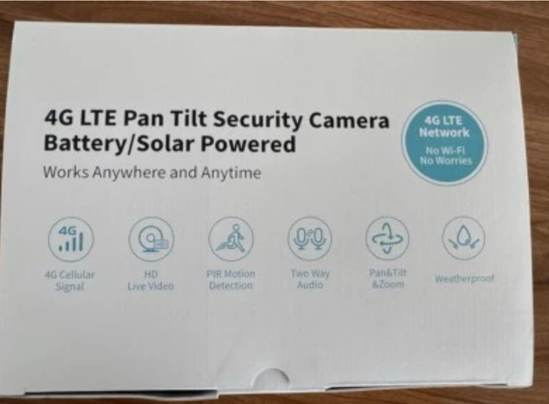 Oculveiw 4g Lte Pan Tilt Security Camera Battery Solar Powered 2 Cameras