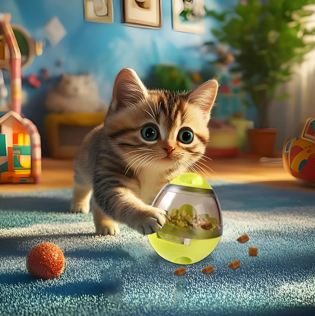 Treat Dispensing Ball | Food Dispensing Dog Toy | Educational Dog Interactive Toys | Treat Dispenser Dogs Puzzles Feeder for Preventing Boredom, Indoor and Outdoor Play