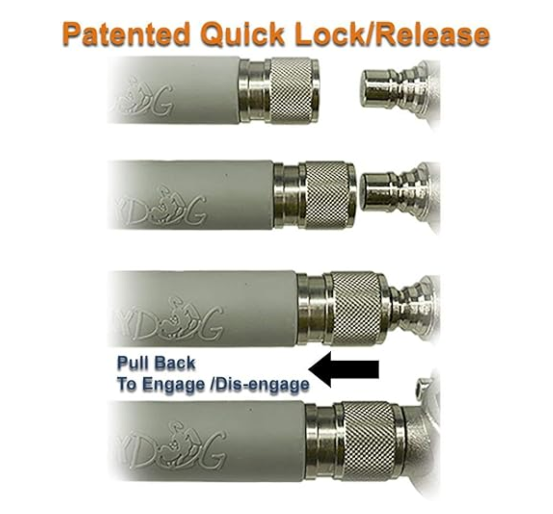 Walky Dog Leash Bike Attachment Plus Leash Hands Free Dog Bicycle Exerciser Leash 550-lbs Pull Strength Paracord Leash Military Grade