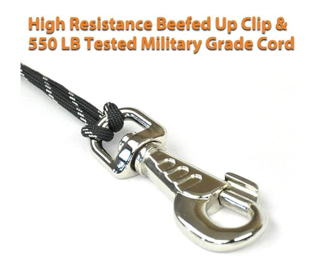 Walky Dog Leash Bike Attachment Plus Leash Hands Free Dog Bicycle Exerciser Leash 550-lbs Pull Strength Paracord Leash Military Grade