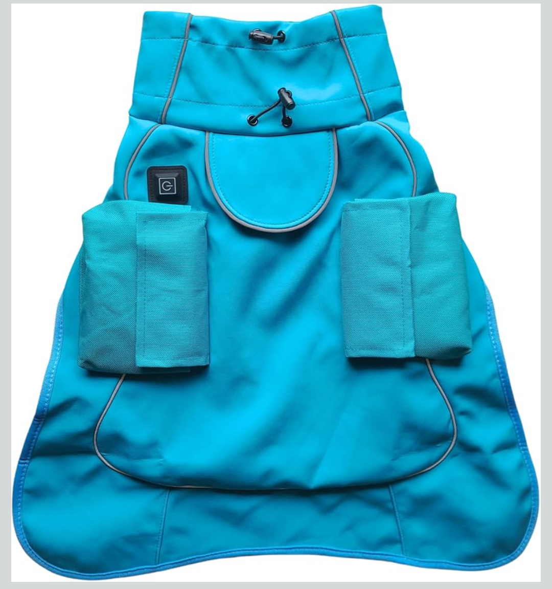 Dog Warm Heated Coat(Rechargeable Power Bank Included),3 Adjustable Temperature,Keep Puppy Warm,Relieve Back、Muscle、Joint Pain from Arthritis, Two Side Pocket (XX-Large)
