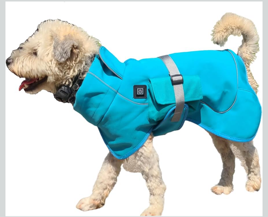 Dog Warm Heated Coat(Rechargeable Power Bank Included),3 Adjustable Temperature,Keep Puppy Warm,Relieve Back、Muscle、Joint Pain from Arthritis, Two Side Pocket (XX-Large)