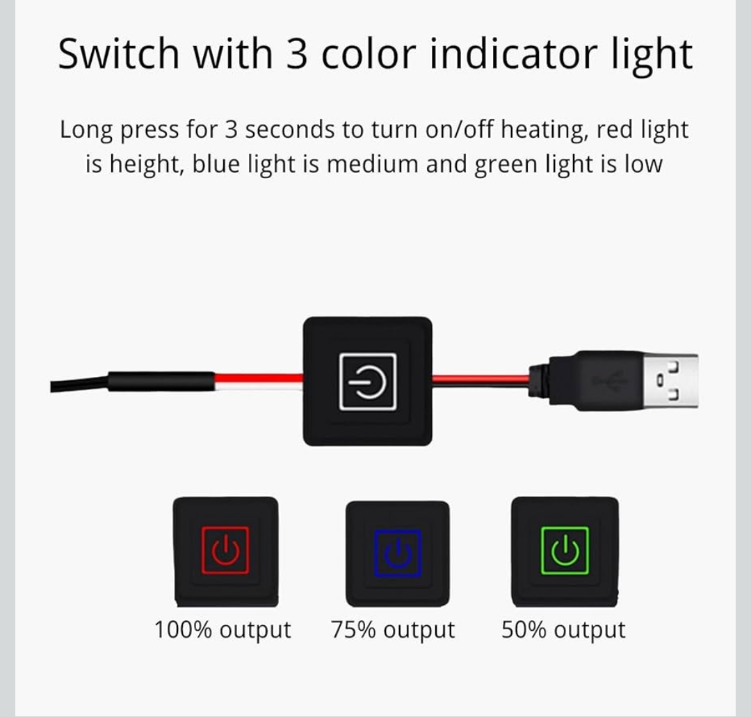 Dog Warm Heated Coat(Rechargeable Power Bank Included),3 Adjustable Temperature,Keep Puppy Warm,Relieve Back、Muscle、Joint Pain from Arthritis, Two Side Pocket (XX-Large)