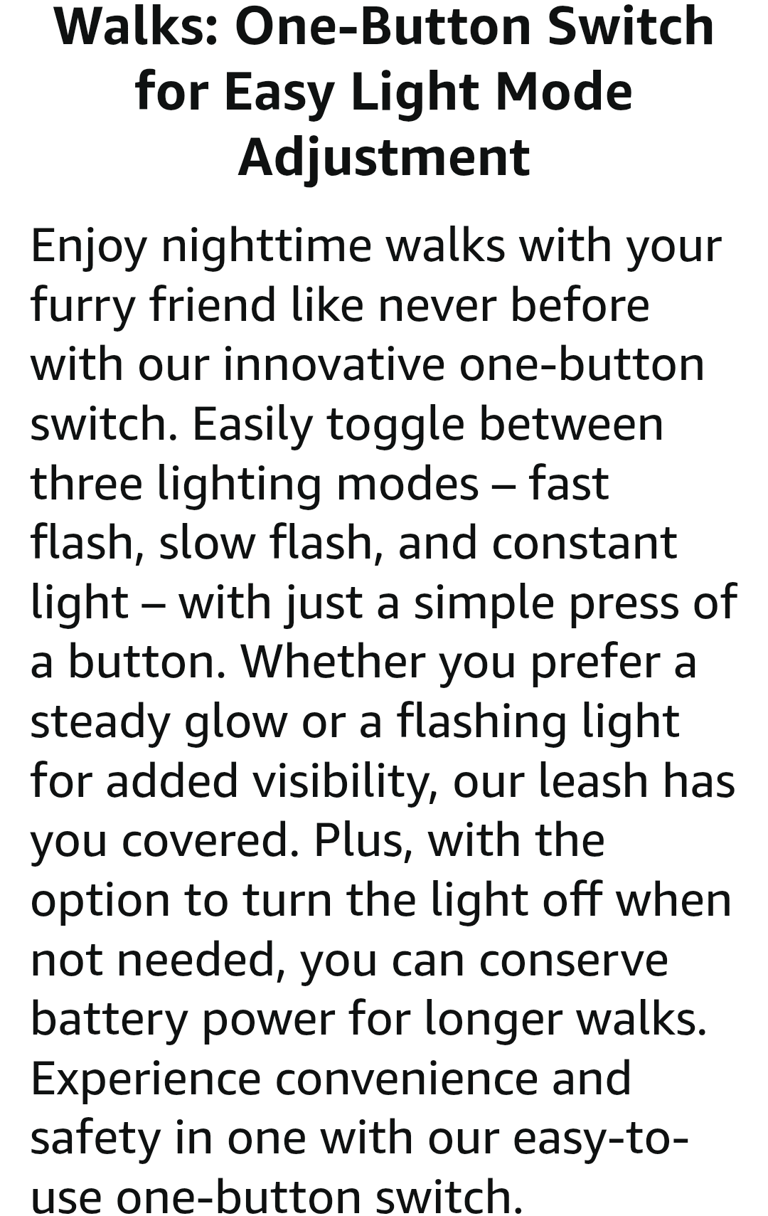 Safety Led Dog Leash for Night Walking - Glow in The Dark - Water Resistant Nylon Webbing - Lightweight and Heavy Duty - USB Rechargeable - RGB Color Changing - Suitable for All Dogs (Yellow)