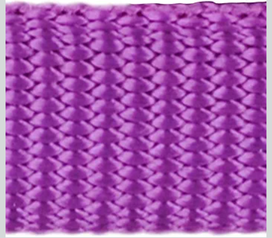 Red Dingo Padded Handle Dog Lead 1.2m Plain, Purple, Small 15mm