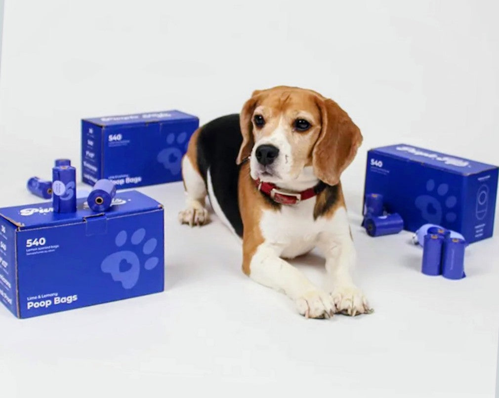 Purple Tails Dog Poop Bags – 36 Rolls 540 LIME & LEMONY Bags Poop Bags with Dog Poop Bag Holder – Ultra Thick and Leakproof Scented Dog Poop Bags with 1 Poop Bag Dispenser Ideal for Small Large Dogs