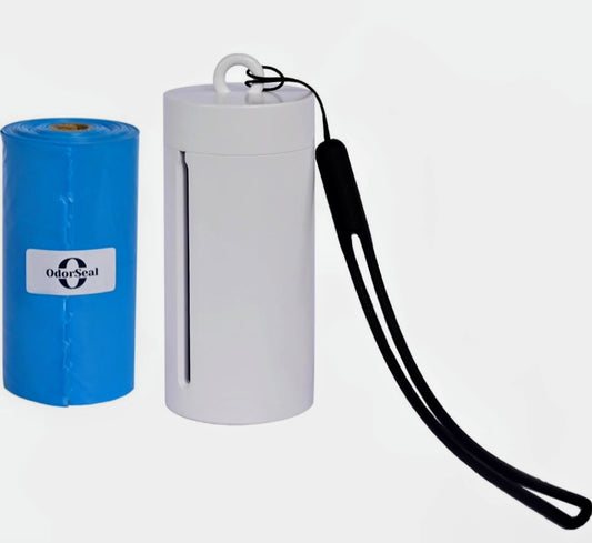 Dispenser for Dog Poop Waste Bags with 1 Roll of Bags