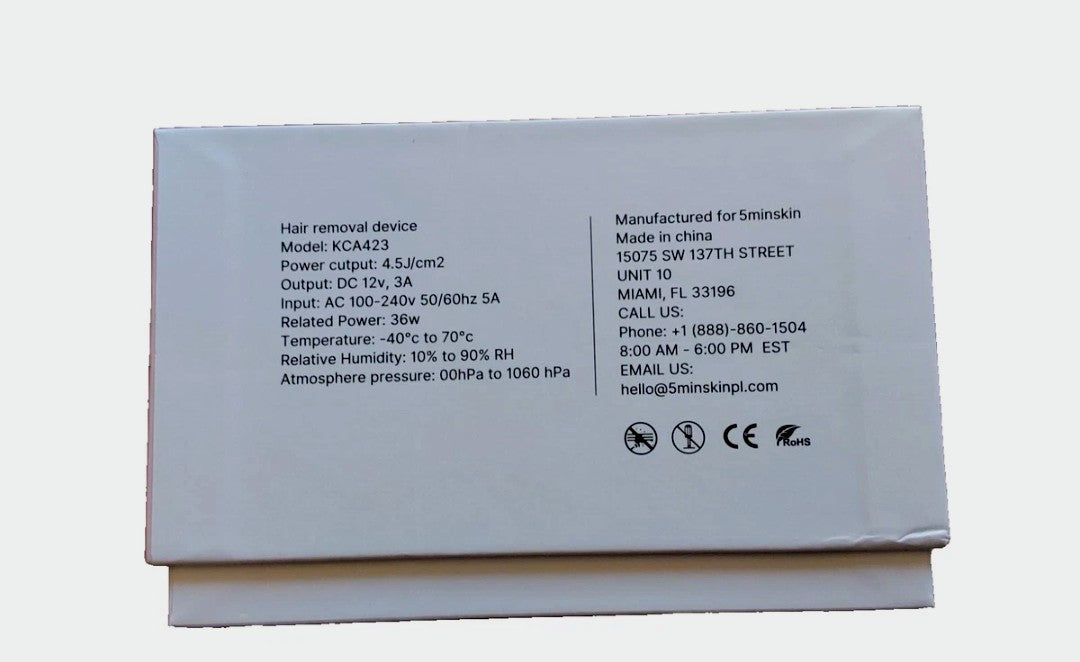 Sculpt 2.0 Painless IPL Hair Removal Device By 5minskin