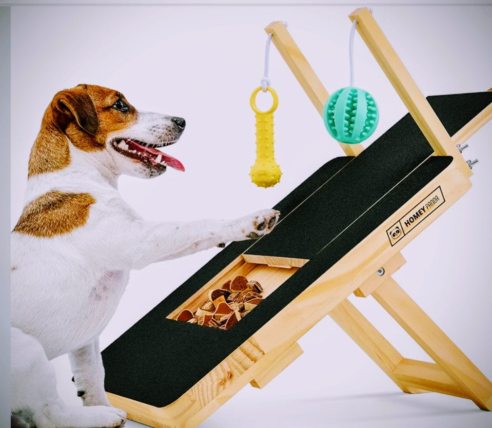 Dog Scratch Pad for Nails with Treat Box - Black