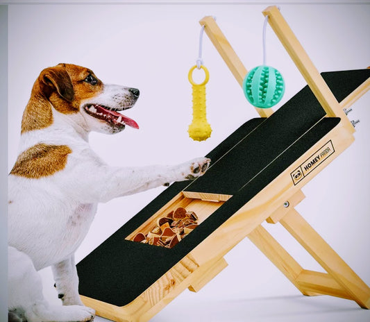 Dog Scratch Pad for Nails with Treat Box - Black