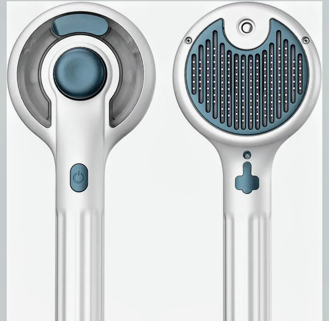 Cat Steam Brush - 3-in-1 water spray grooming, self-cleaning de-shedding for cats & dogs, long & short hair