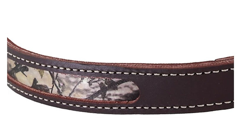 Retriever Adjustable Camo Leather Fashion Dog Collar