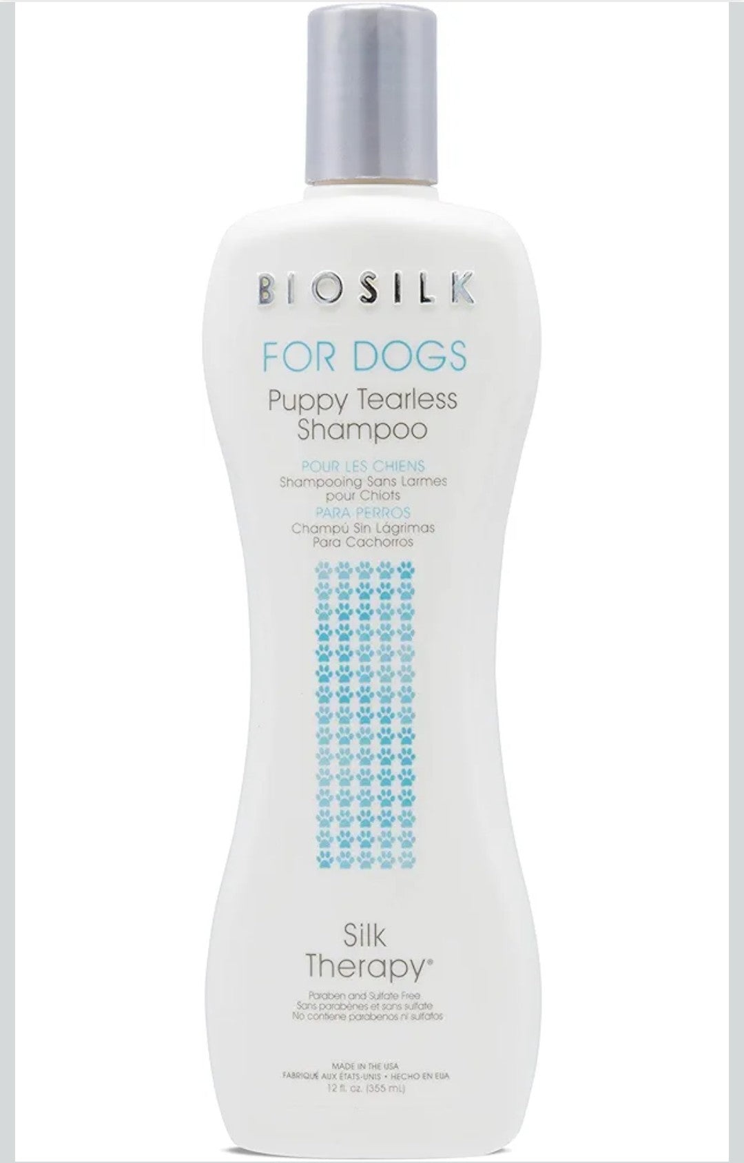 BioSilk for Dogs Silk Therapy Puppy Tearless Shampoo for Dogs | Best Shampoo for Puppies and Great for All Dogs and Breeds| 12 Ounce Bottle of Dog Shampoo